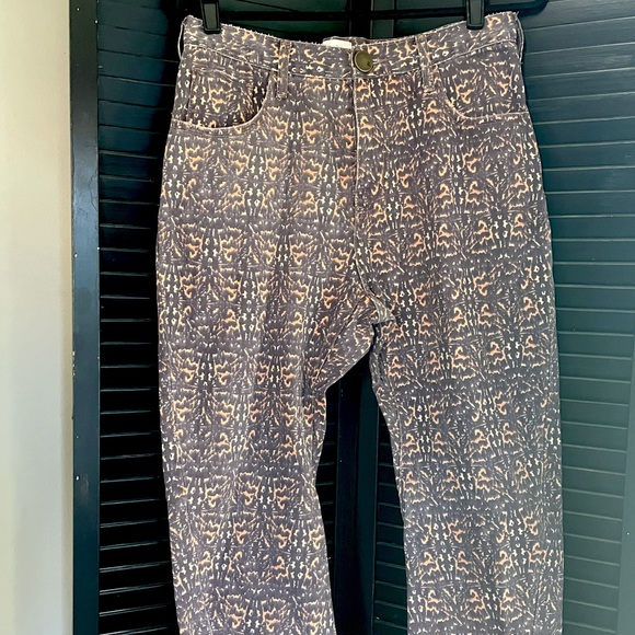One Teaspoon Denim - Anthropologie One Teaspoon Purple Print Boyfriend Jeans, Size 28, NWOT